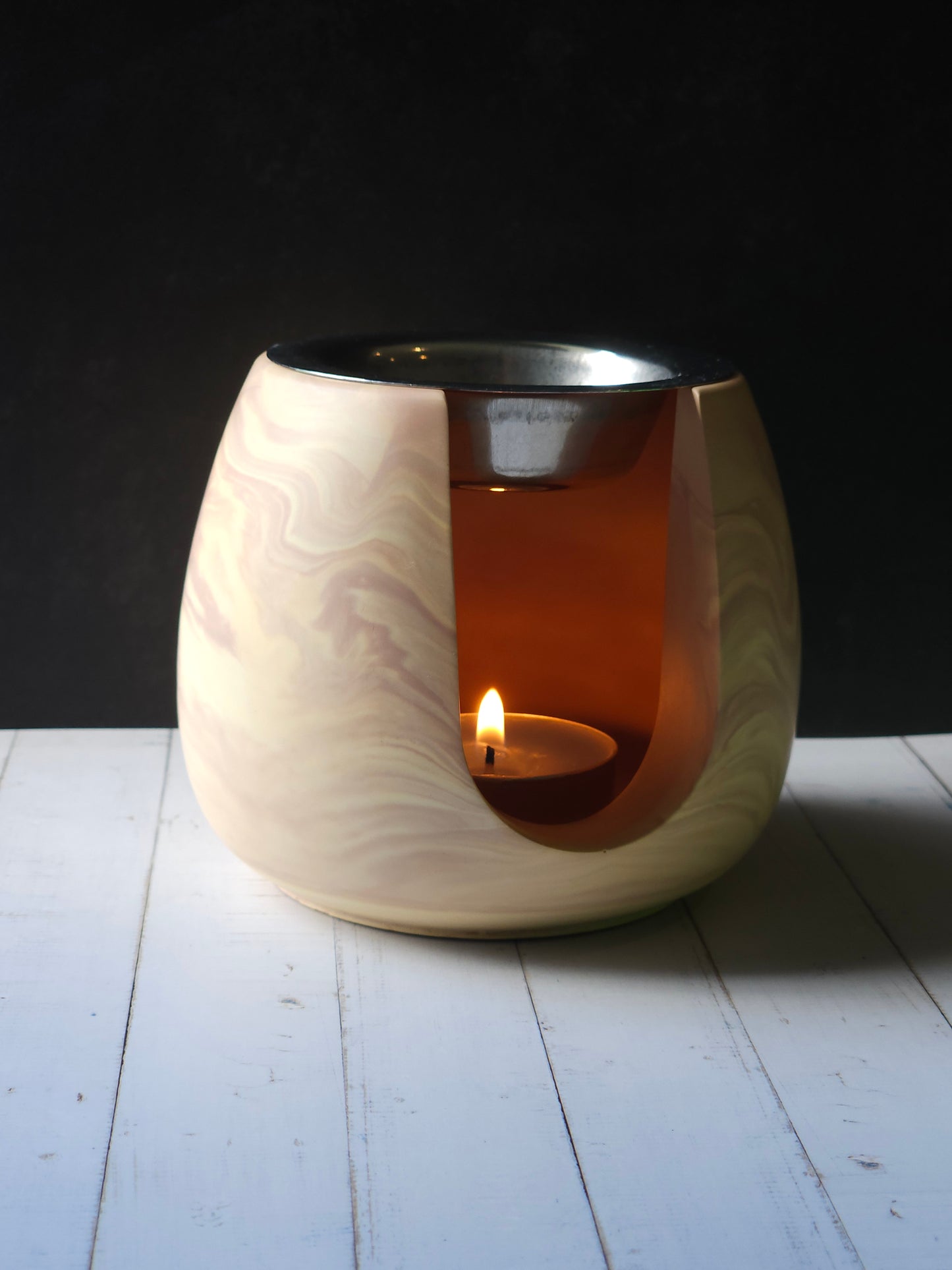 Marble Melts - Round Yellow/Pink
