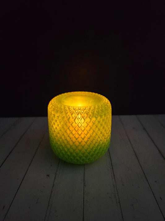 Harmony Haze Candle Holder - Green