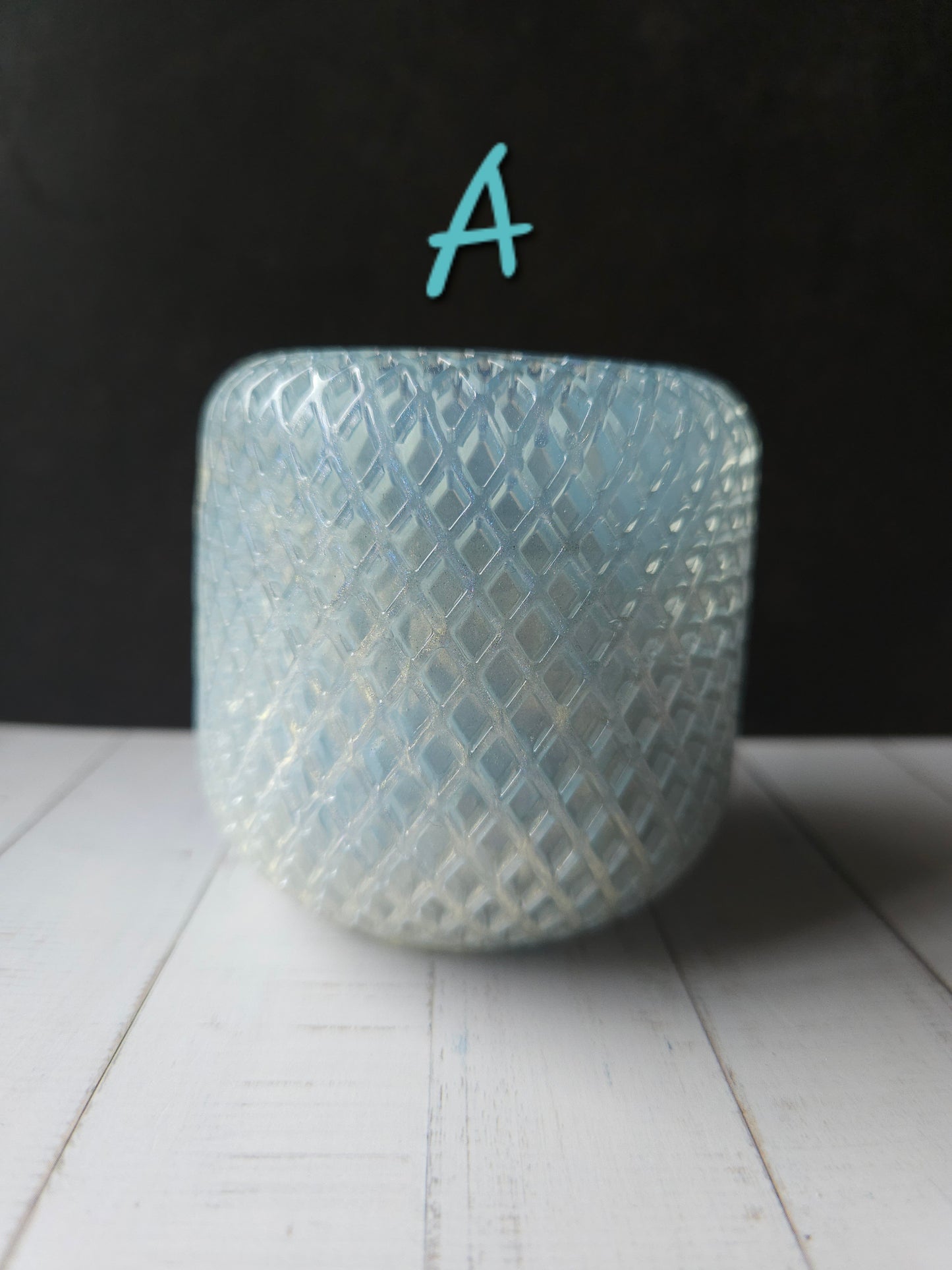 Harmony Haze Candle Holder - Blue/Gold