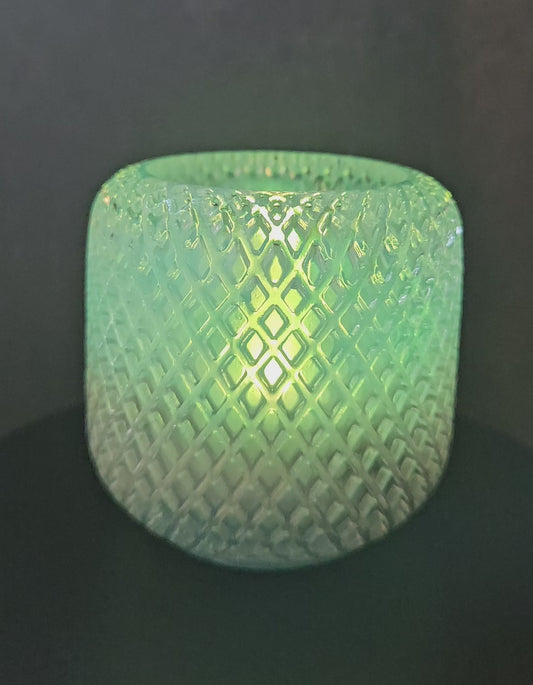 Harmony Haze Candle Holder - Blue/Gold