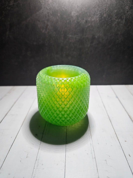 Harmony Haze Candle Holder - Green