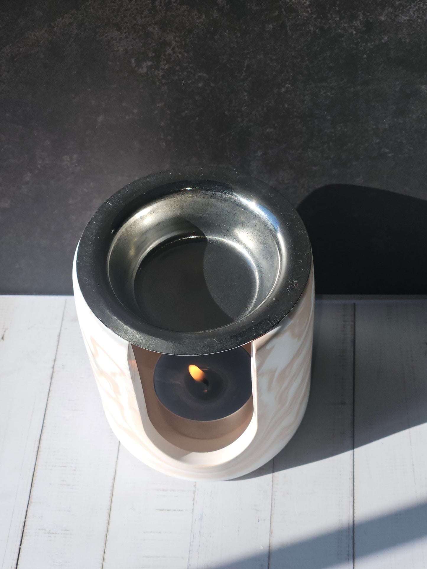 Marble Melts – Cylinder White/Pink