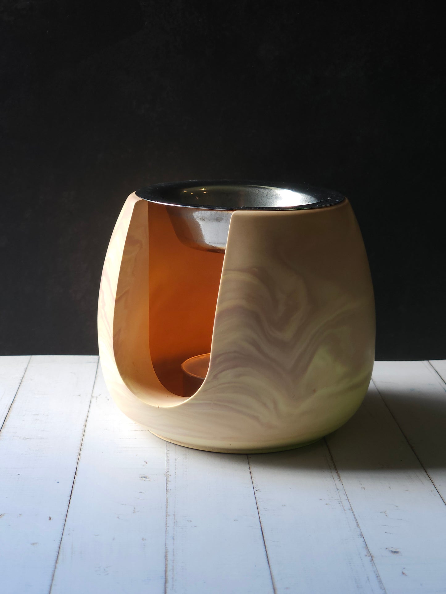 Marble Melts - Round Yellow/Pink