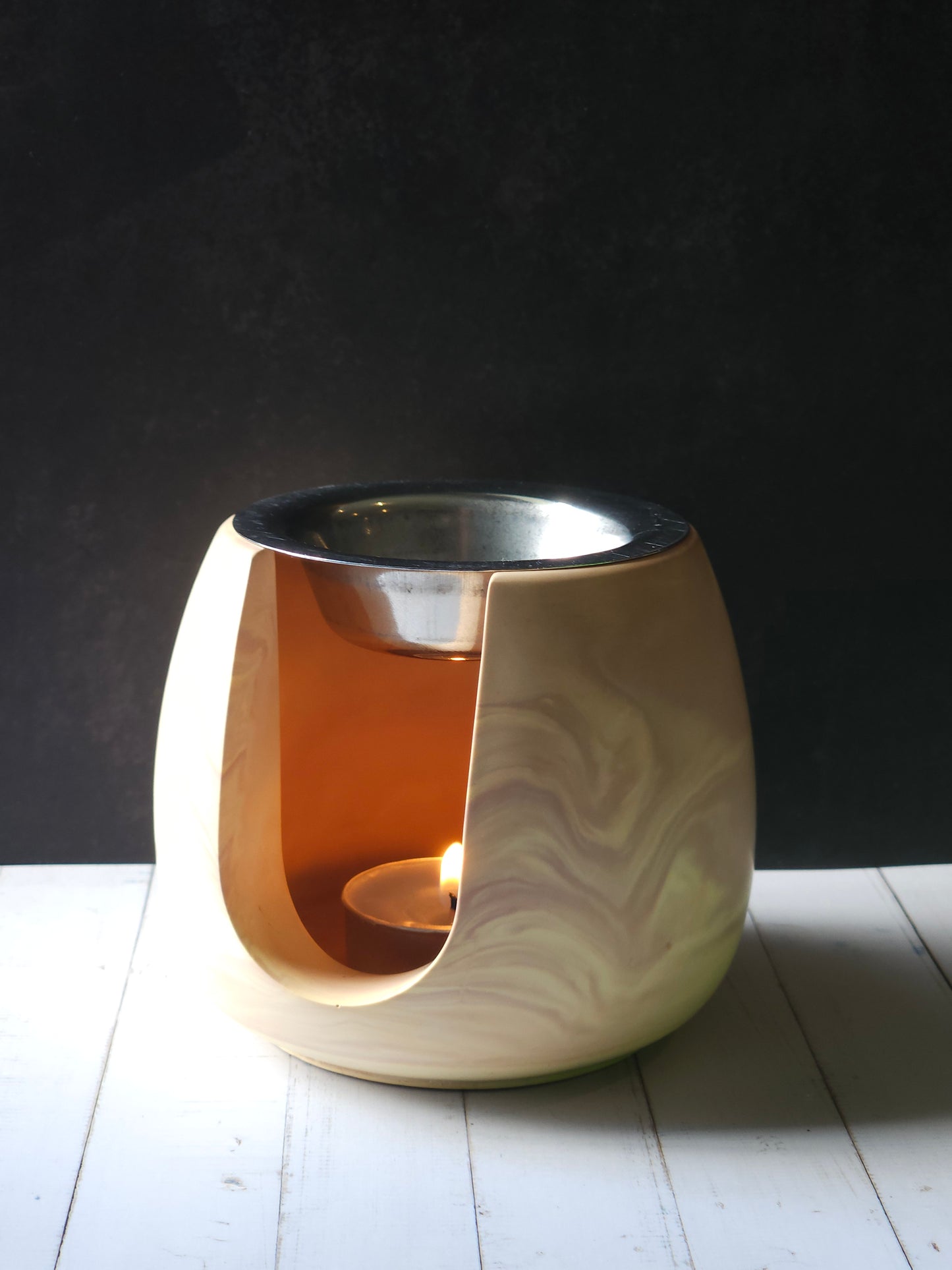 Marble Melts - Round Yellow/Pink