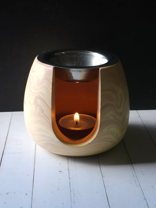Marble Melts - Round Yellow/Pink