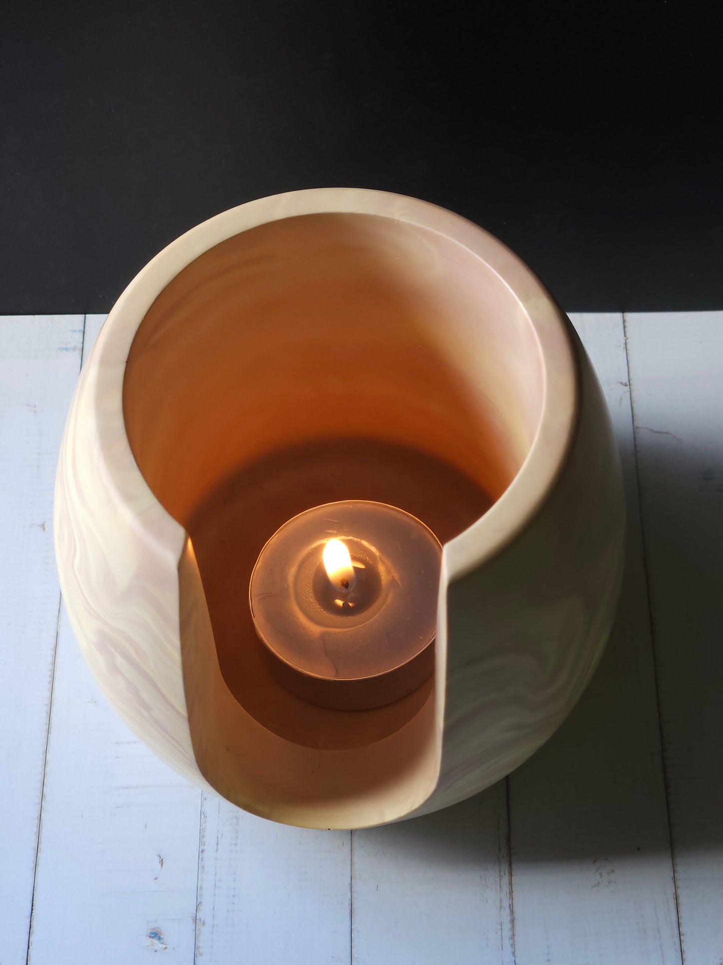 Marble Melts - Round Yellow/Pink